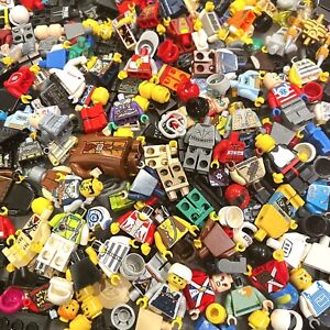 LEGO PARTS BULK LOT Minifigures Pieces (1 oz) 1/16 Pound lb Torsos Heads Weapon