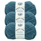 (3 Pack) Lion Brand Yarn 155-116F Feels Like Butta Thick & Quick, Orion Blue
