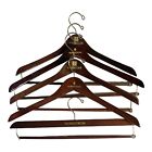 New ListingVintage Nordstrom Wood Suit Pants Hangers Cherry Finish Gold Hardware Lot of 5
