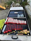 Vintage Set Rhythm Bells Xylophone Marimba Made In Japan 24 Note w Case & Extras