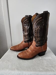 Tony Lama Boots Style 6531 Brown Leather Cowboy Western Boots Size 7.5 D