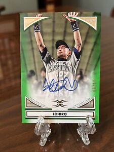 ICHIRO 2022 Topps Definitive Collection Green Defining Images Auto #/10 Mariners