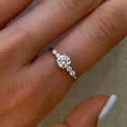 Diamond Engagement Ring 0.65 Ct Certified Lab Created Round Cut 14K White Gold