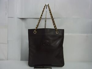 Auth ZY06 Chanel COCO mark chain shoulder bag missing seal from Japan