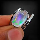 5 Ct Natural Doublet Fire Opal 925 Sterling Silver Beautiful Design Unisex Ring