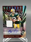 Aaron Rodgers 2 color Patch Auto Phoenix 2018 /10 packers jets. read*