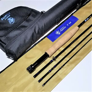 PayWater BLUE 9' 5wt Medium Action IM6 Carbon Fly Rod Snake Guides 4pc R&R Case