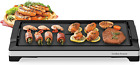Electric Smokeless Indoor Griddle, Flat Top Grill, 1800W Fast Heat up BBQ Grill,