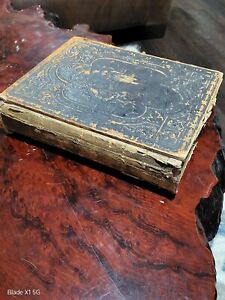 Antique 19th Century Family Bible Artwork Holy Bible