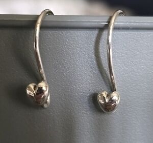 Pandora Heart Sterling Silver Compose Dangle Earrings