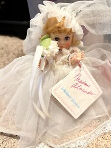 New ListingMadame Alexander Doll Bride 435 8” Original Tag Vintage No Shoes Miniature
