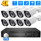 8CH 4K WiFi DVR Outdoor Wireless Security Camera System CCTV with 1TB Hard Drive