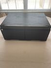 Vintage Lightweight Faux Wood 56 CD 2 Drawer Compact Disc Storage Case Cabinet