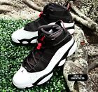Nike Air Jordan 6 Rings Shoes Black University Red White 322992-067 Men's Sizes