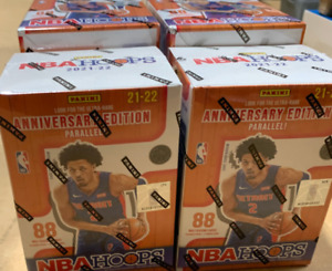 TWO 2021-22 Panini NBA Hoops ANNIVERSARY EDITION SEALED BLASTER BOX 176 Cards