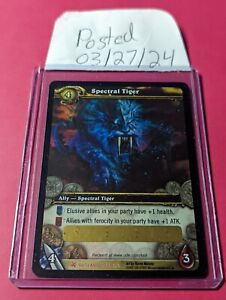 Spectral Tiger - Loot Card -  Unscratched Near Mint NM WoW