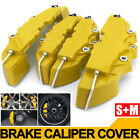 4PCS Yellow 3D Style Front+Rear Car Disc Brake Caliper Cover Brake Accessories (For: 2019 Honda Civic)