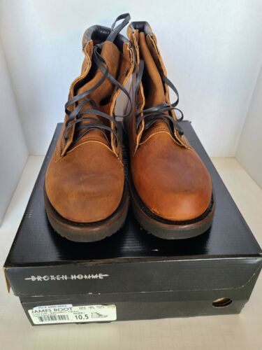 Broken Homme  James Boot  Brown Trail Men's Size 10.5 NIB Made In California