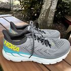 Hoka One One Mens Clifton 7 Gray Running Shoes Sneakers Size 11.5