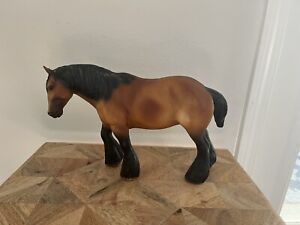 Breyer horse chestnut brown pulling shire draft mare