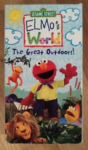 Elmo's World The Great Outdoors! VHS 03 Sesame Street Elmos Fish Animals Weather