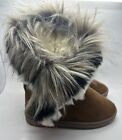 Fashion Women's Stylish Warm Thickened Fur Lined Snow Boots Size 8.5 M