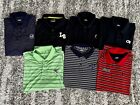 Lot Of 7 Under Armor Men’s Polo Shirts XL Short Sleeves
