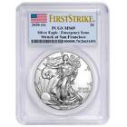 2020 (S) $1 American Silver Eagle PCGS MS69 Emergency Issue FS Flag Label
