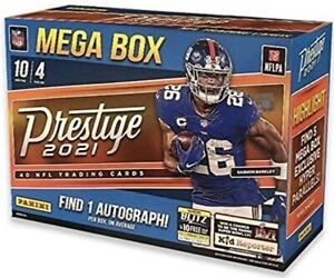 2021 Panini Prestige NFL Football Mega Box - Factory Sealed 1 Auto per Box