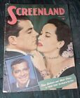 1948 February Screenland Magazine Dave Andrews Merle Oberon Cover Larry Parks