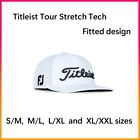 New Titleist Fitted Tour Stretch Tech Golf Hat White Breathable Ultimate $38