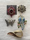 Assorted Lot Of Brooches X 5
