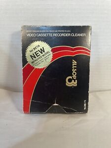 Allsop 3 Beta Video Cassette Recorder Cleaner VCR Video Player