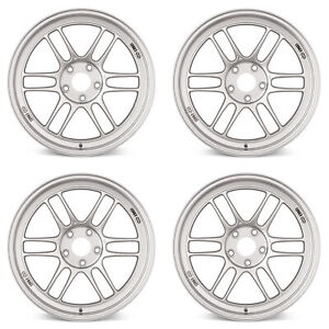 [4x] Enkei Racing RPF1 Rims Wheels [15x7 / 4x100 / ET:41mm / CB:73mm] Silver