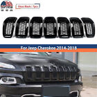 For 2014-18 Jeep Cherokee Front Grill Grille Inserts Honeycomb Mesh Gloss Black (For: Jeep Cherokee Trailhawk)