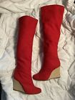 CHRISTIAN LOUBOUTIN Boots size 40. Above The Knee Wedges