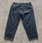 Vintage Y2K Rocawear Jeans Mens 48 Baggy Wide Leg Embroidered