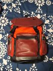 Coach Terrain Trek Perforated Leather RED/Black Backpack F57477