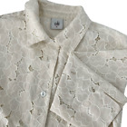 Cabi Cream Lace Cropped Jacket Size Medium