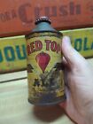 Vintage Cone Top Red Top Ale Beer Can with Original Cap