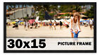 30x15 Frame Black Picture Frame  Modern Photo Frame UV Acrylic, Acid Free Backer