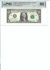 2013 $1 Federal Reserve Note FR3001-B* PMG 66 Gem UNC EPQ, New York * Note!!!