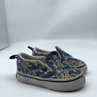 Vans toddler flower floral slip on sneakers sz 6 stained