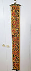 BEAUTIFUL VINTAGE NEEDLEPOINT BELL PULL WITH BRASS HARDWARE