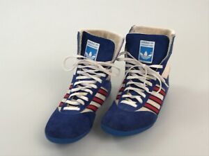 RARE 80s(?) - 90s Vintage ADIDAS Wrestling Shoes Made In France Size 38 5 24.0cm