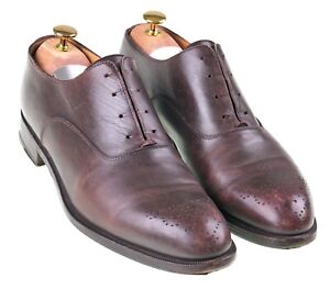 Sutor Mantellassi Made in ITALY Oxblood Burnished Leather Brogue Dress Shoes 10