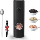 Electric Salt and Pepper Mill LED Grinder Battery-Operated Adjustable Coarseness