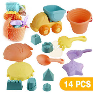 Kids Beach Sand Toys For Toddlers Bucket Shell Castle Mold Watering Sandboxes