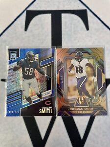 Roquan Smith (2) NFL Card Lot: Serial Numbered, Panini, Gold Standard, Donruss