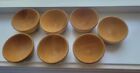small wooden bowls salt cellar spices children's sorting set of 7